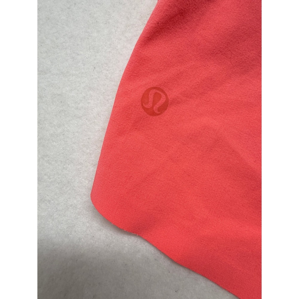 Lululemon Speed Short Coral Pink Black Performance Running Shorts 6 S - Picture 7 of 10